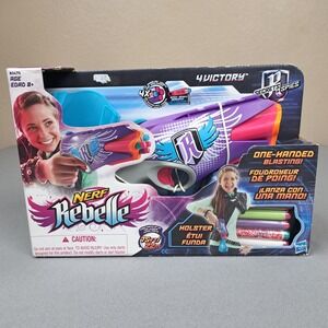 Nerf Rebelle Secrets And Spies 4Victory Blaster W Holster Message Dart New N Box